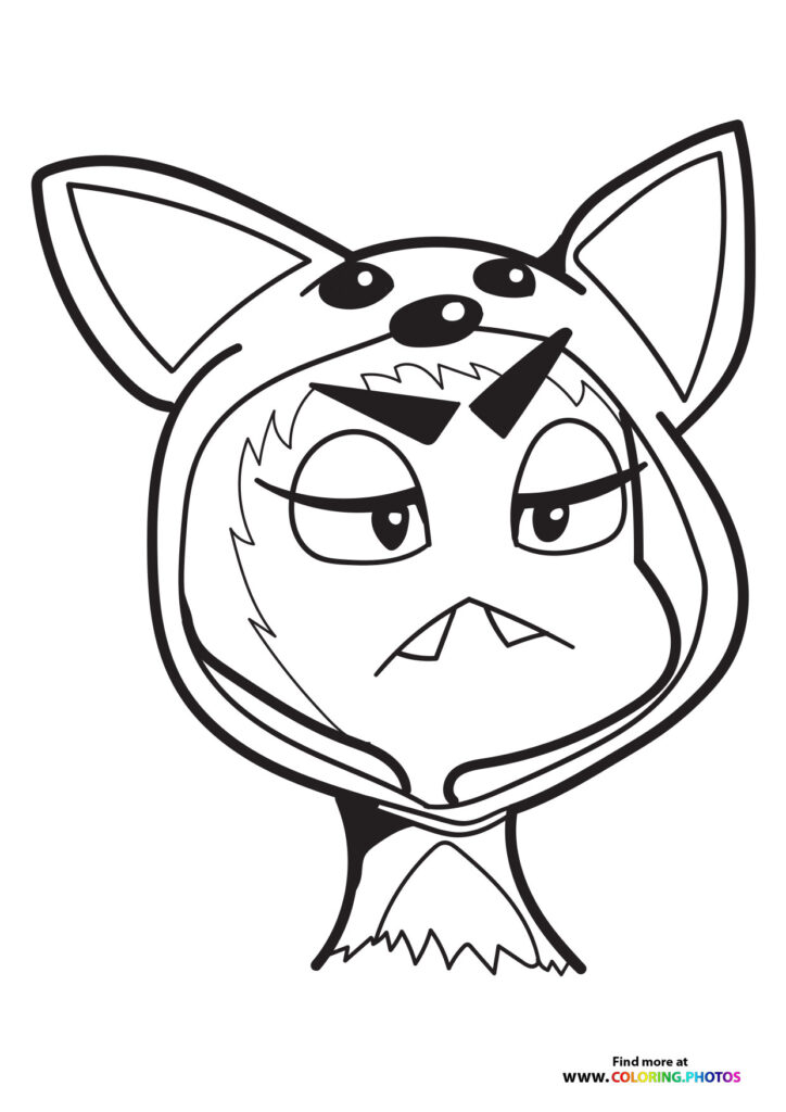 Ms. Tarantula in disguise coloring page