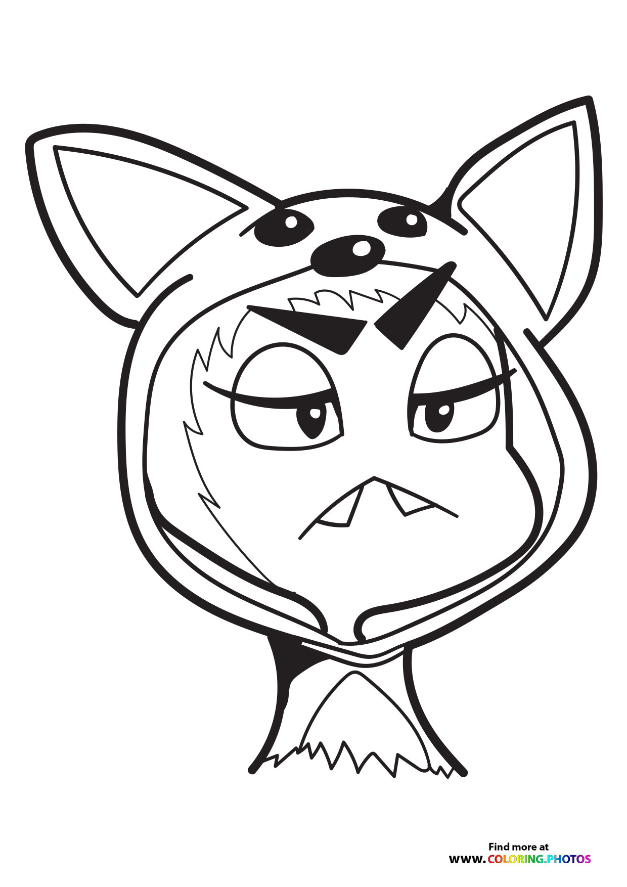 Ms. Tarantula in disguise coloring page