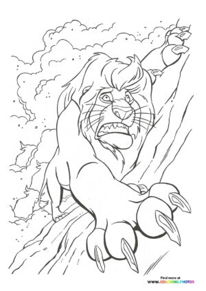 Scar Roaring on the Cliff