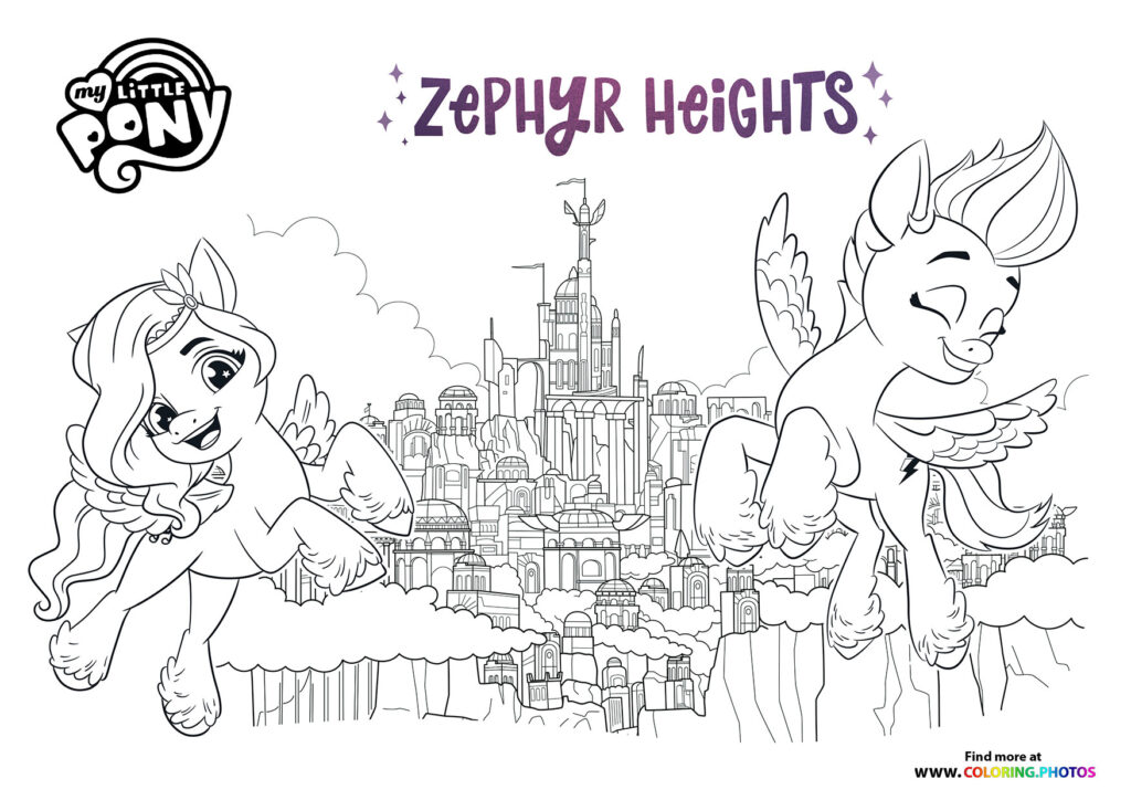 Zephyr Heights - My Little Pony - A New Generation coloring page