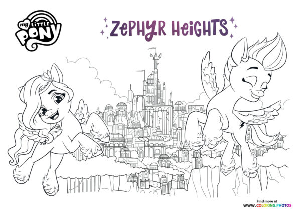 Zephyr Heights - My Little Pony - A New Generation coloring page