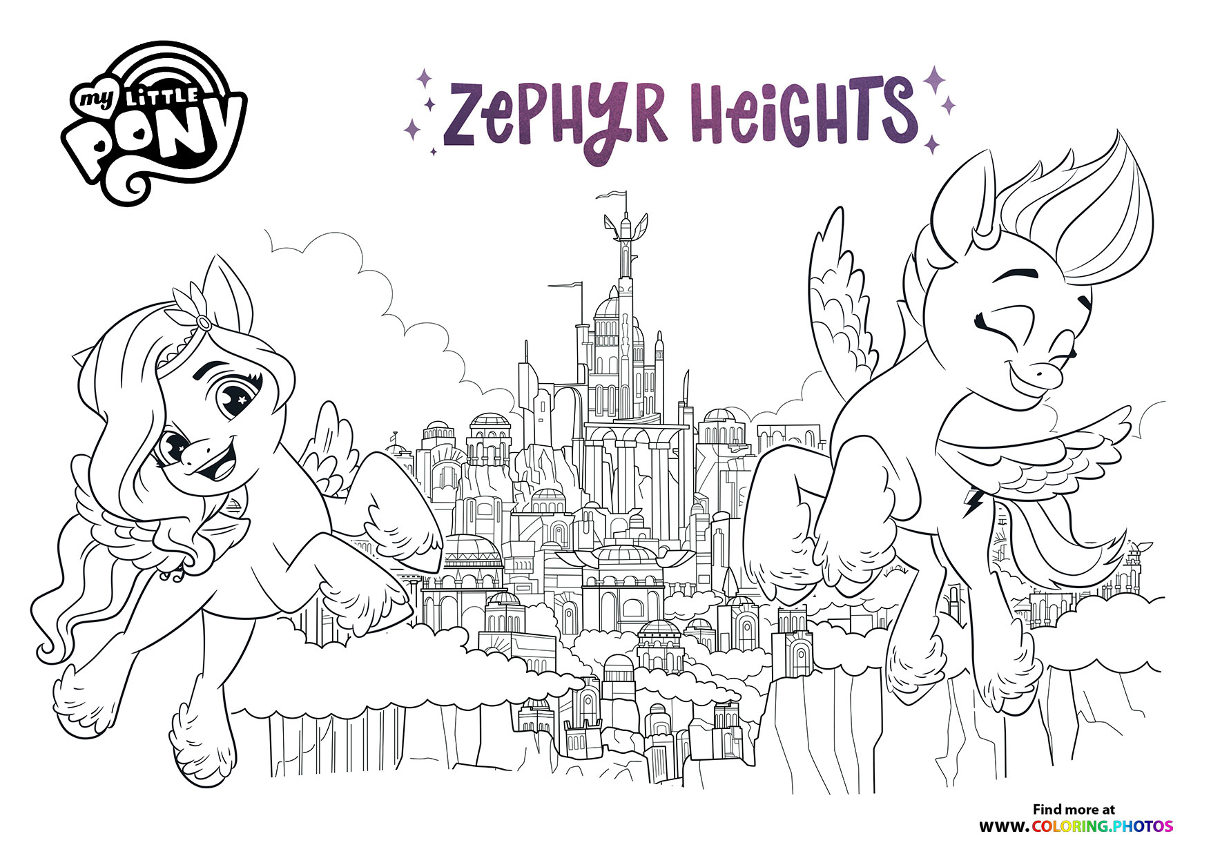 Zephyr Heights - My Little Pony - A New Generation coloring page