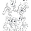 My Little Pony gang - A New Generation coloring page