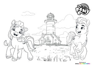 Sunny and Izzy at the Lighthouse