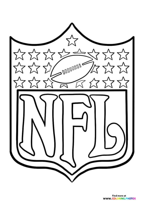 NFL Logo coloring page