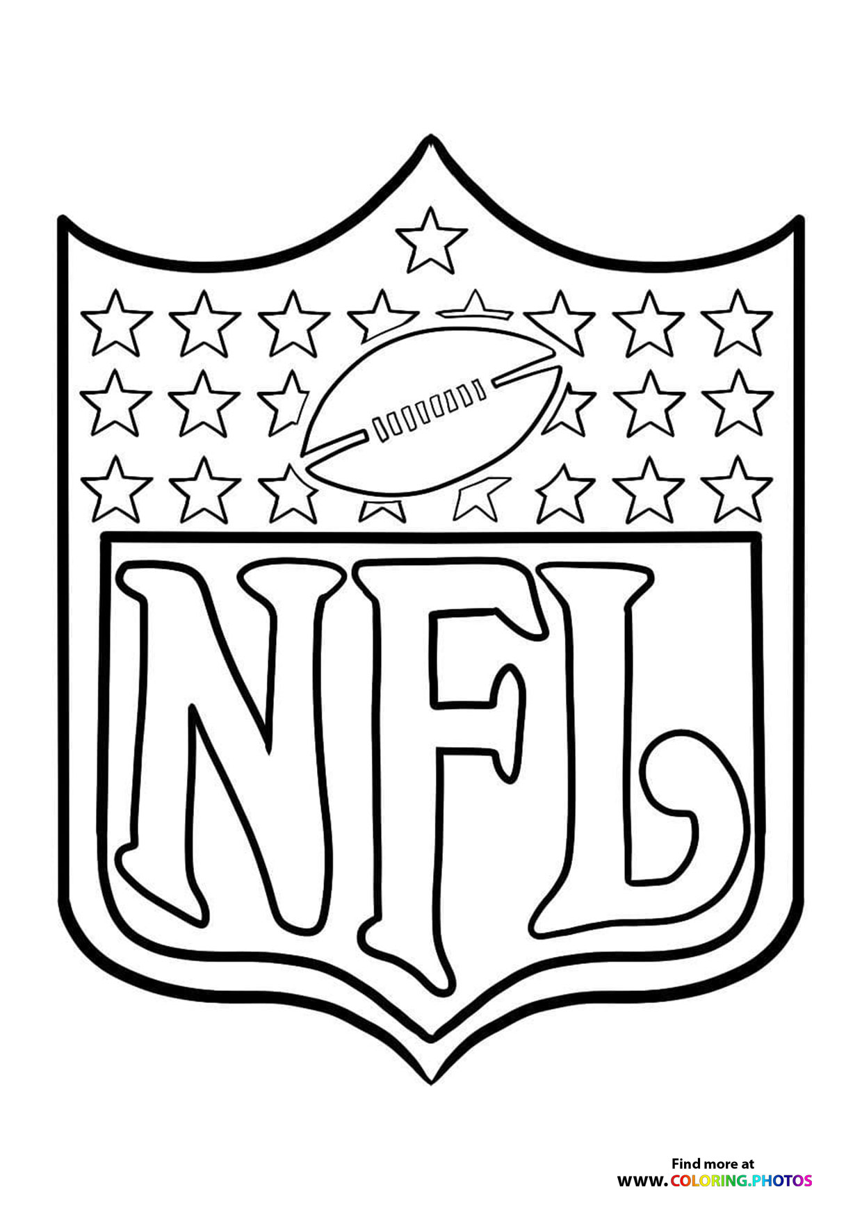 NFL Logo coloring page