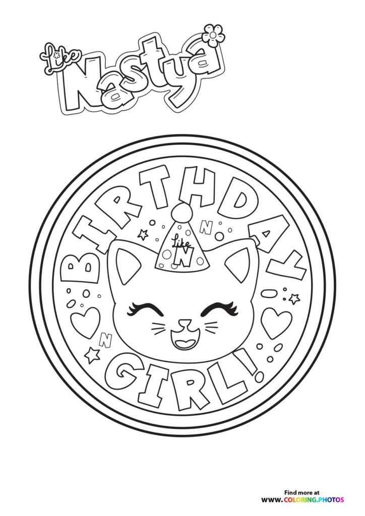 Nastya birthday girl