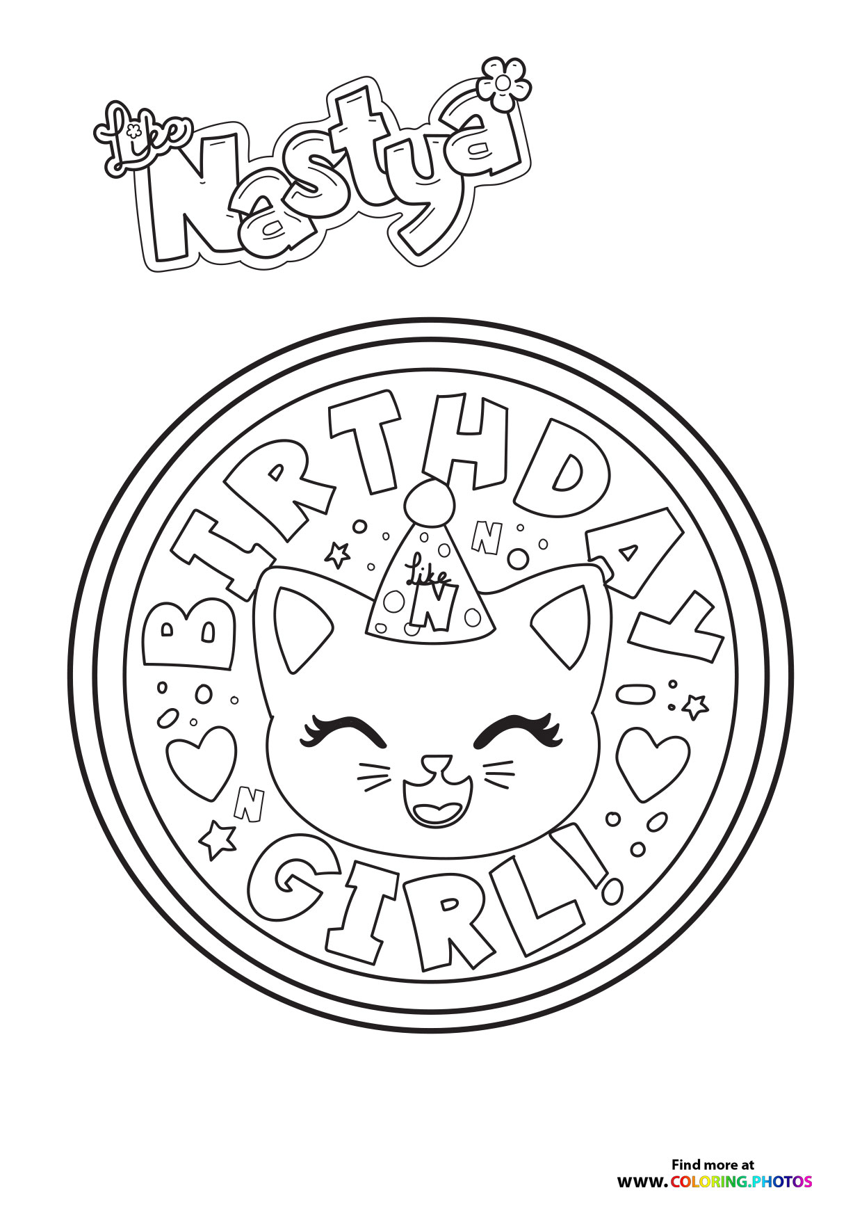 Nastya birthday girl