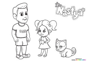 Nastya with Dad