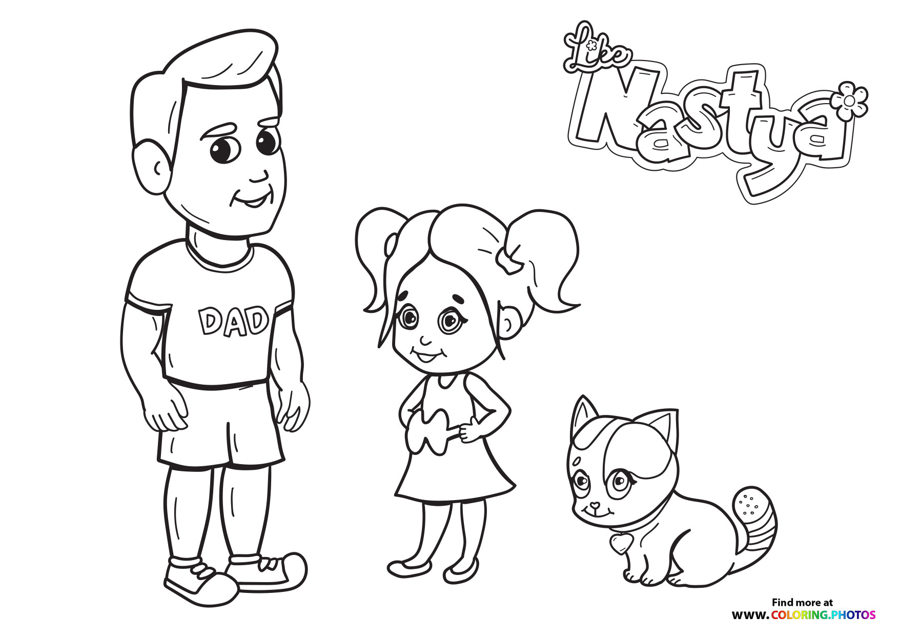 Nastya with Dad