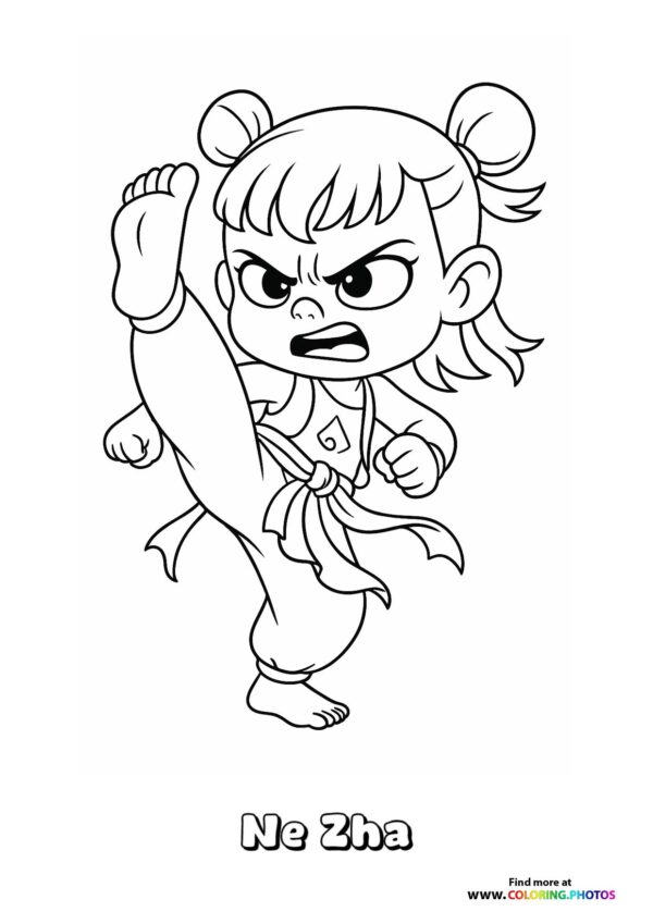 Ne Zha in Fierce Stance