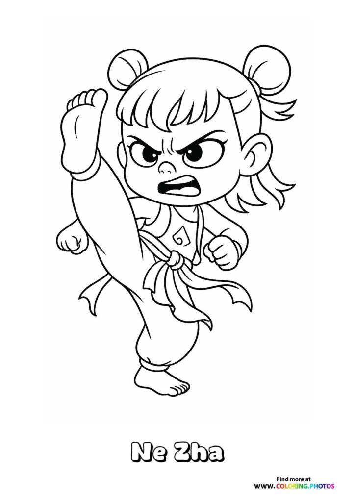 Ne Zha in Fierce Stance