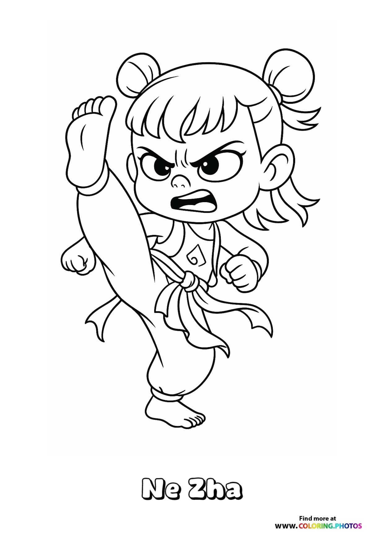 Ne Zha in Fierce Stance
