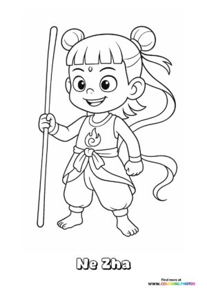 Young Ne Zha with Staff