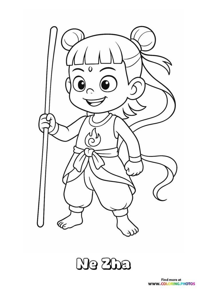 Young Ne Zha with Staff
