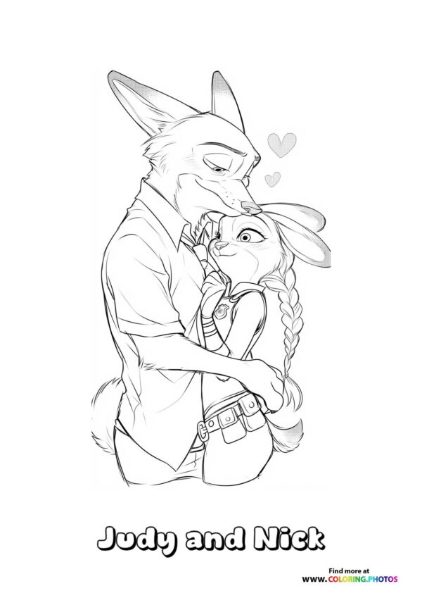 Judy and Nick’s Romantic Moment