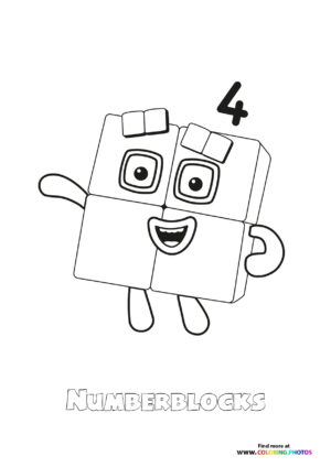 Number 4 Numberblocks