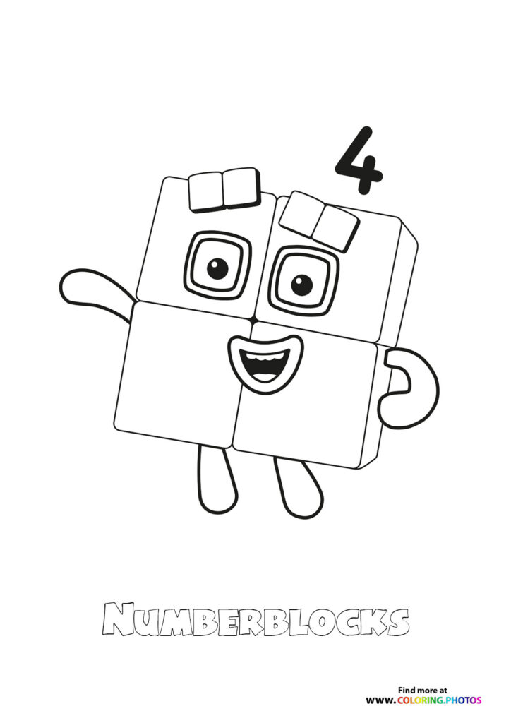 Number 4 Numberblocks