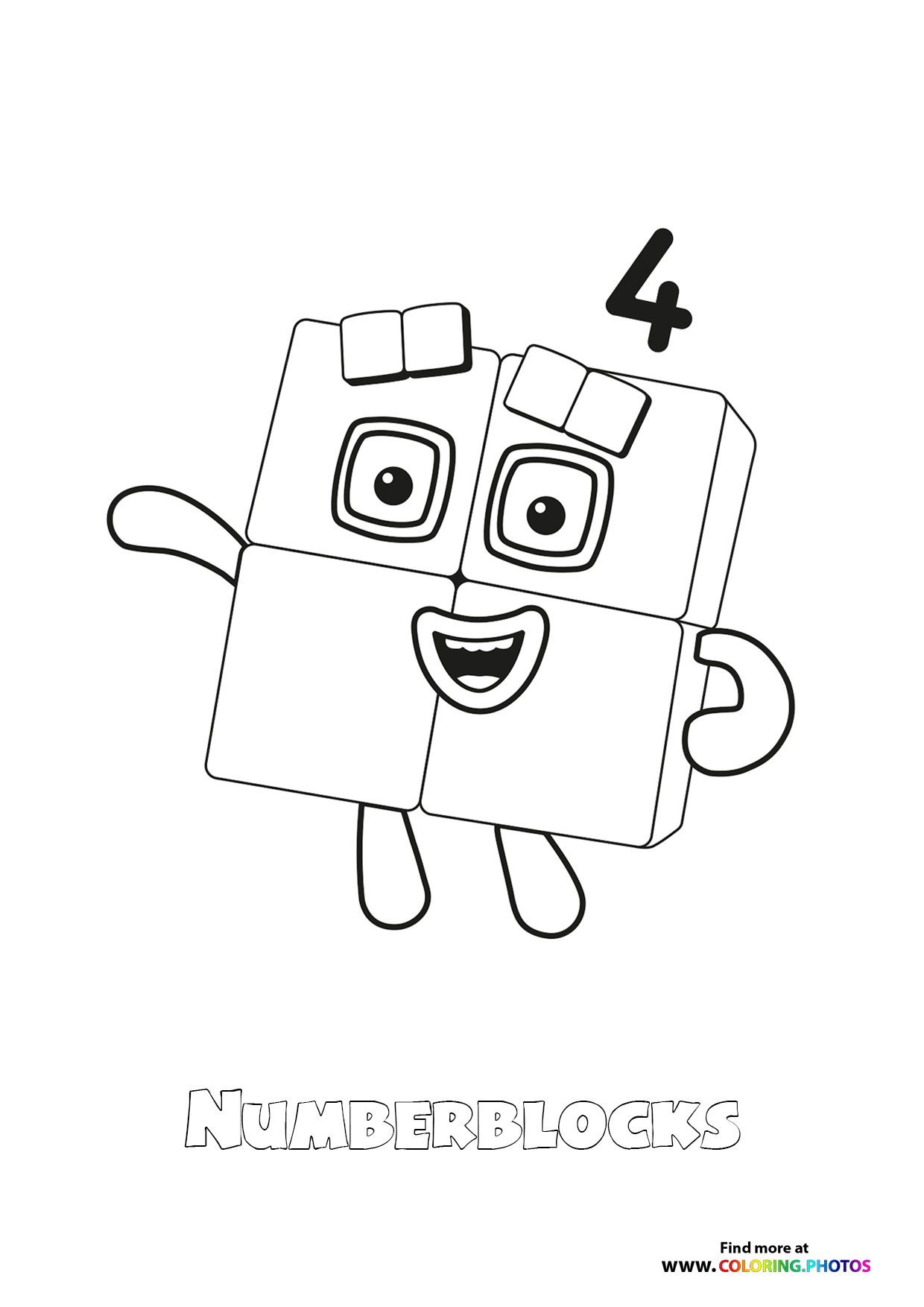 Number 4 Numberblocks