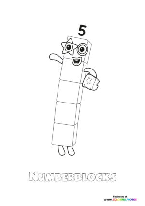 Number 5 Numberblocks