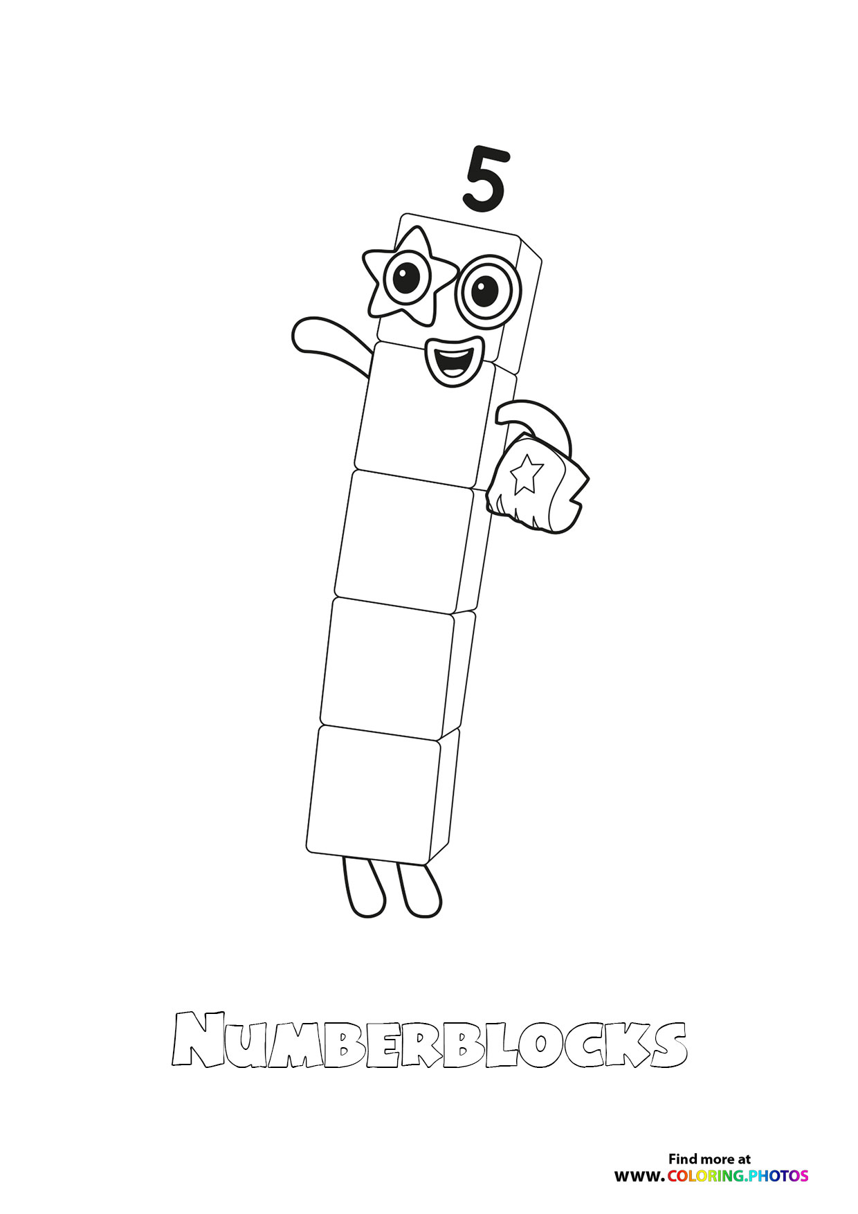 Number 5 Numberblocks