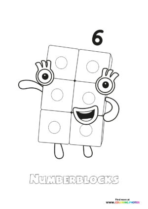 Number 6 Numberblocks