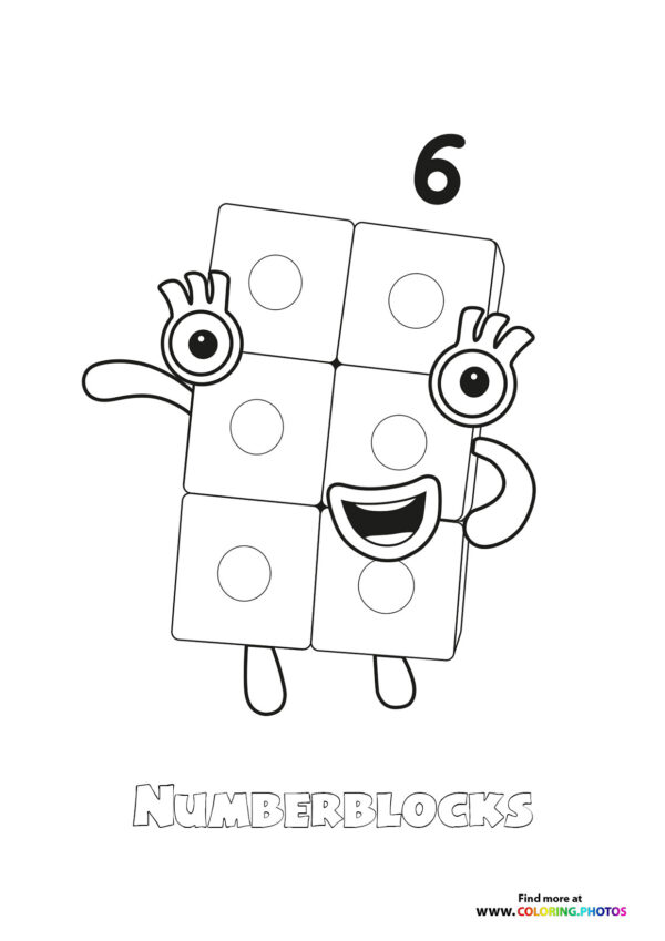 Number 6 Numberblocks