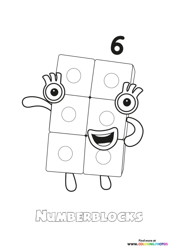 Number 6 Numberblocks