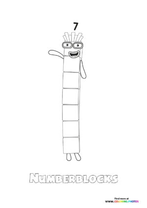 Number 7 Numberblocks