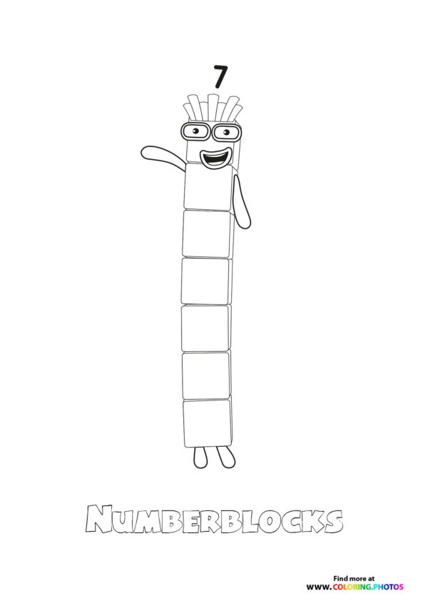 Number 7 Numberblocks