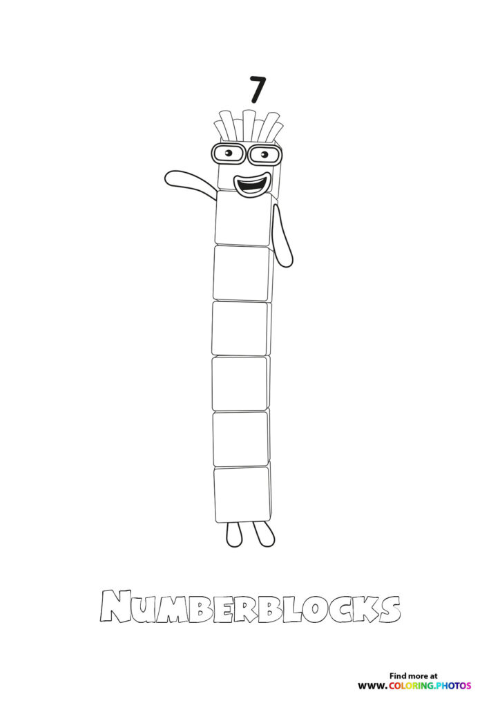 Number 7 Numberblocks