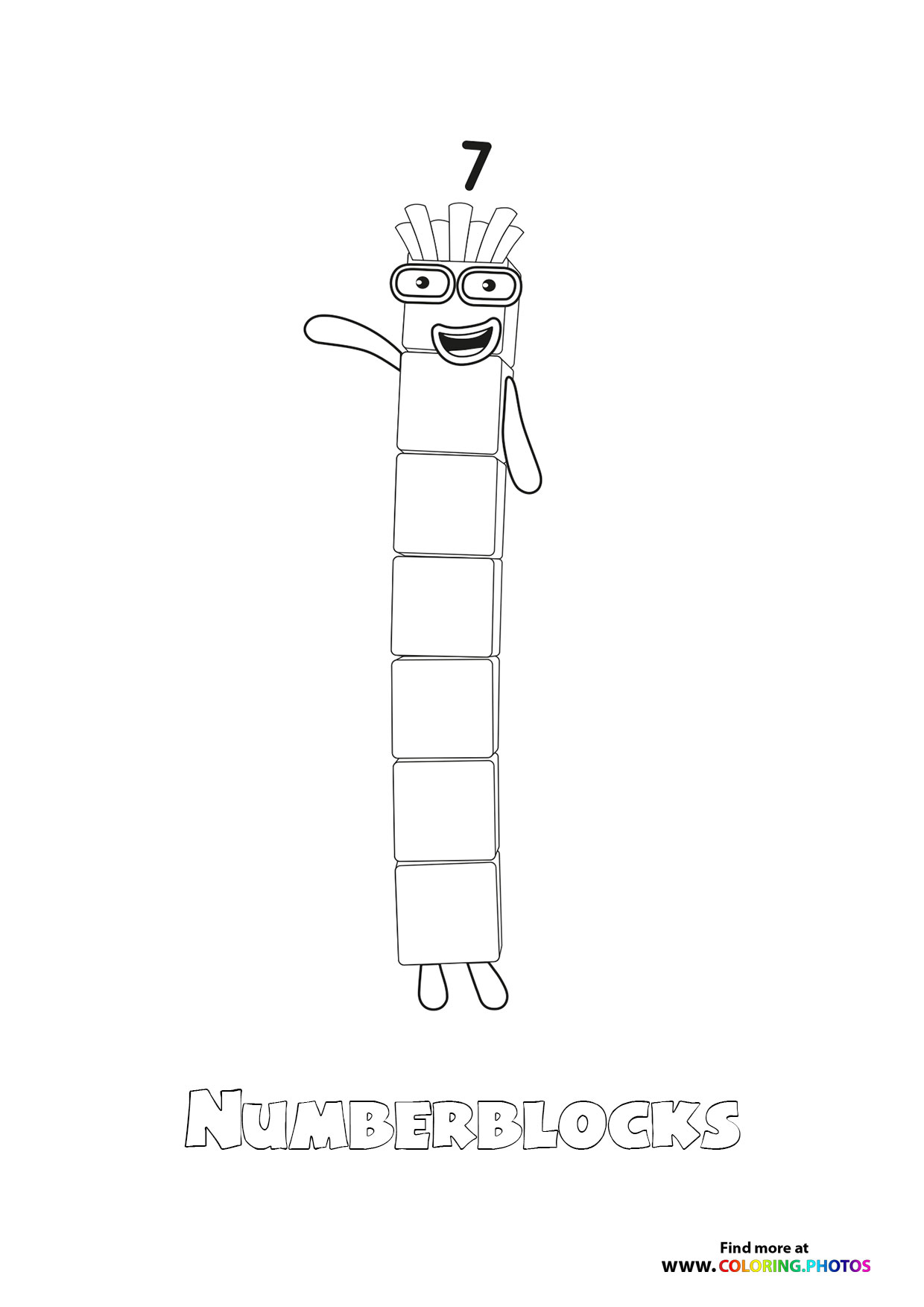 Number 7 Numberblocks