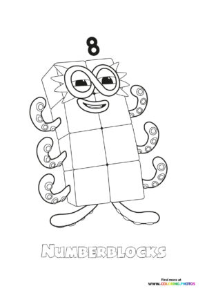 Number 8 Numberblocks
