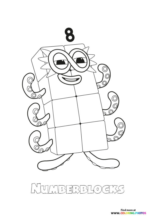 Number 8 Numberblocks
