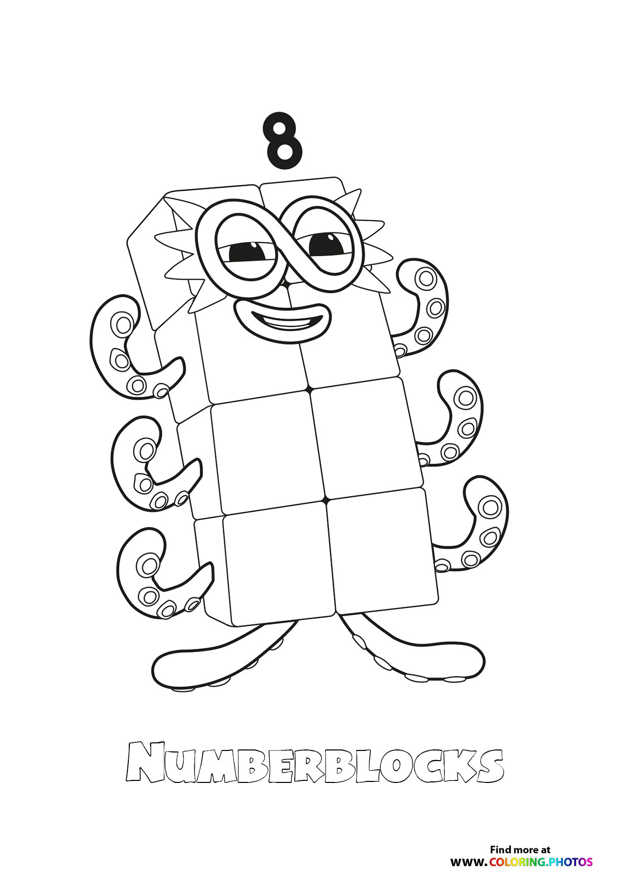 Number 8 Numberblocks