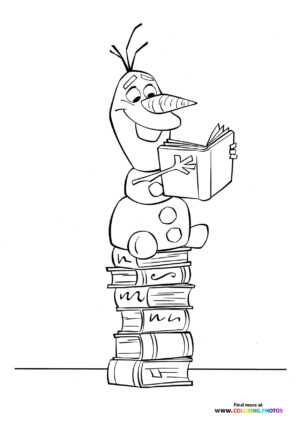 Olaf reading books