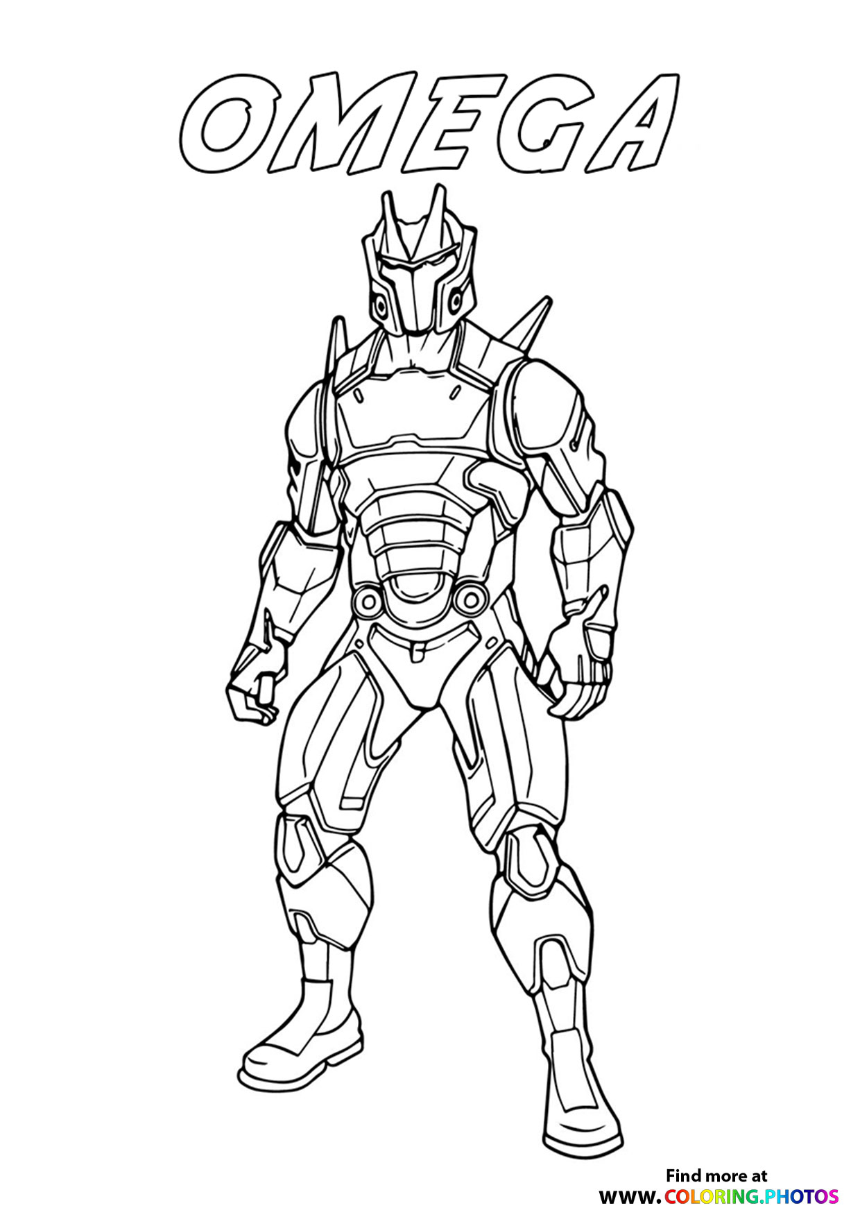 Omega - Fortnite coloring page