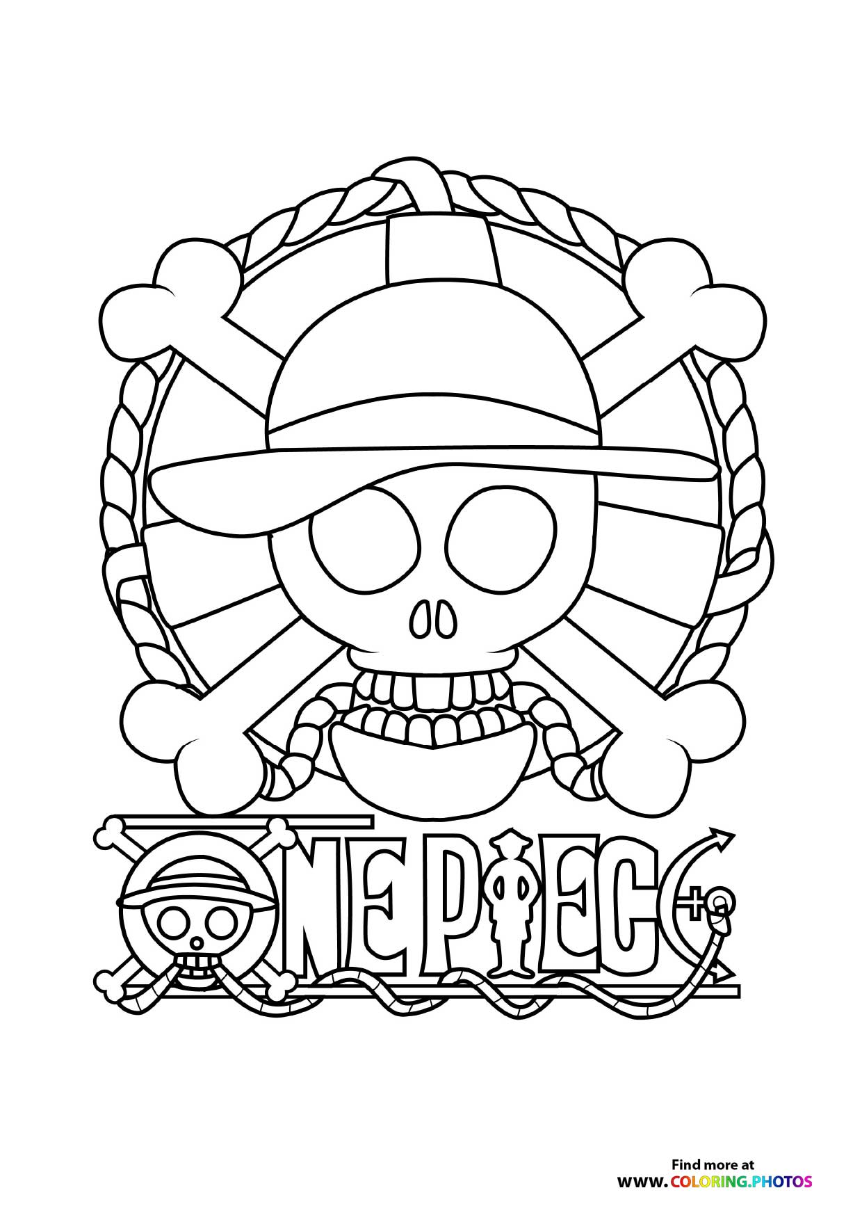 One Piece Anime Logo with font