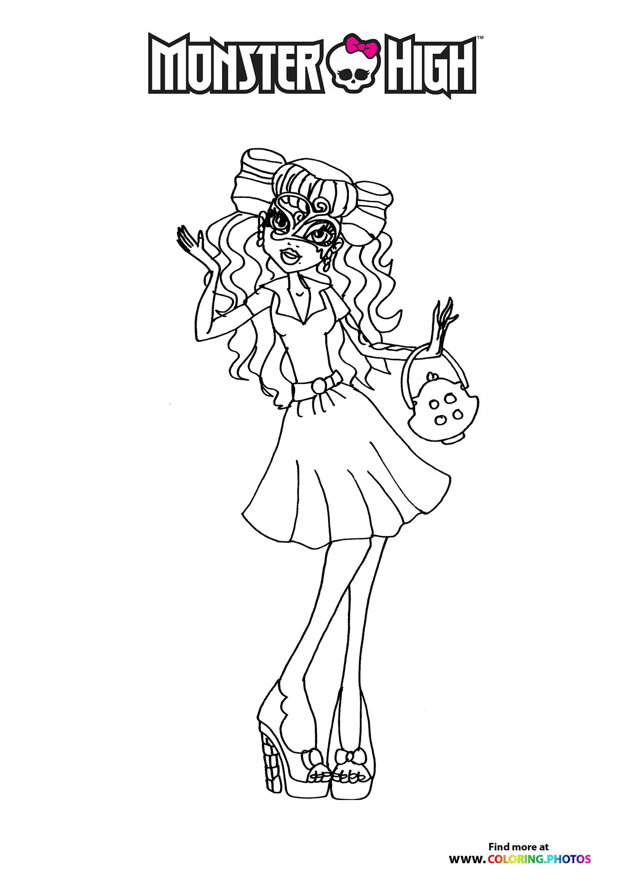 Draculaura with Bow and Purse