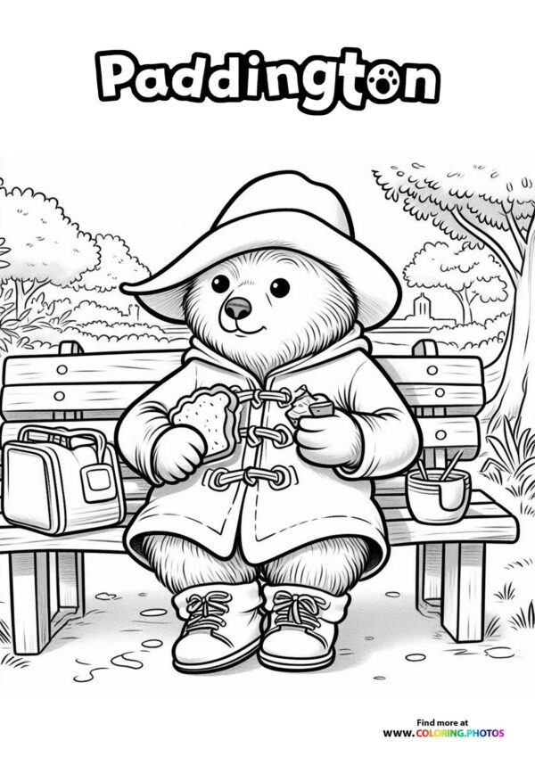 Paddington on the Park Bench