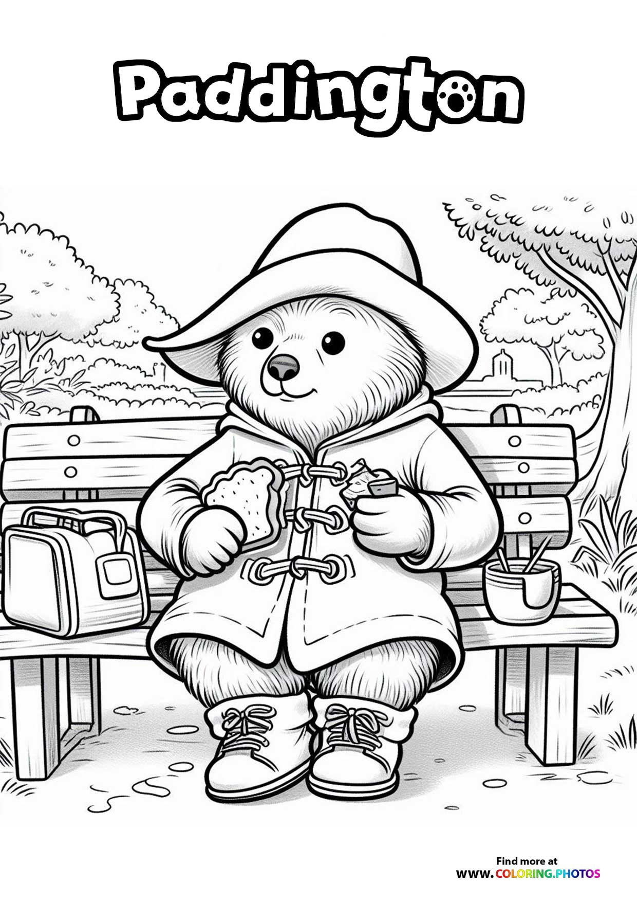 Paddington on the Park Bench