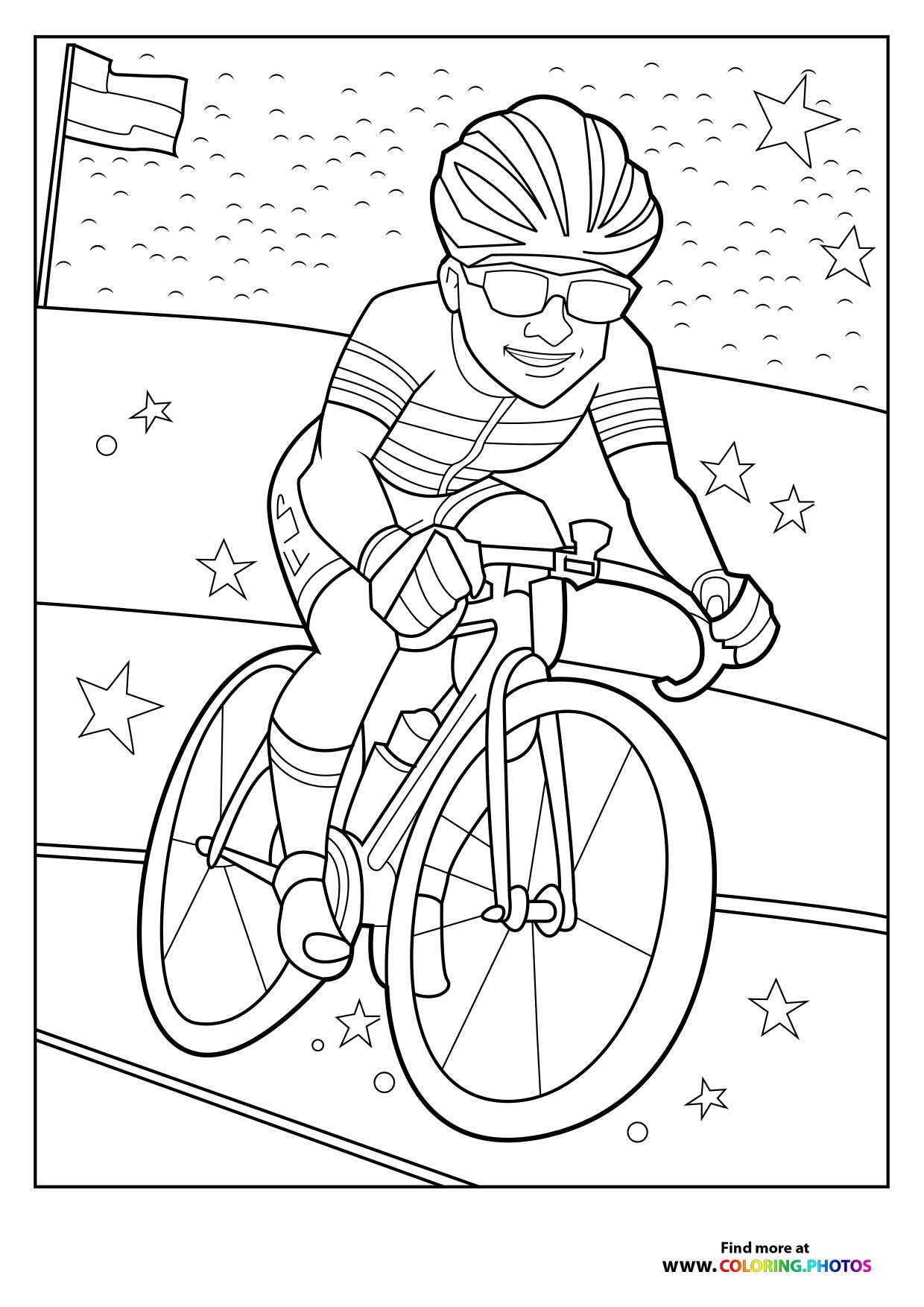 Paris 2024 Olympics bike rider