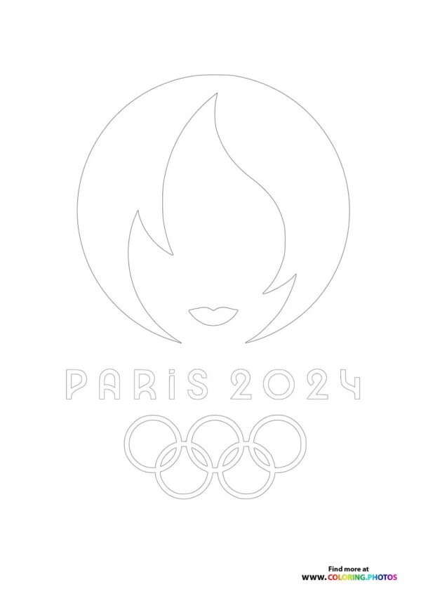 Paris 2024 Olympics face logo