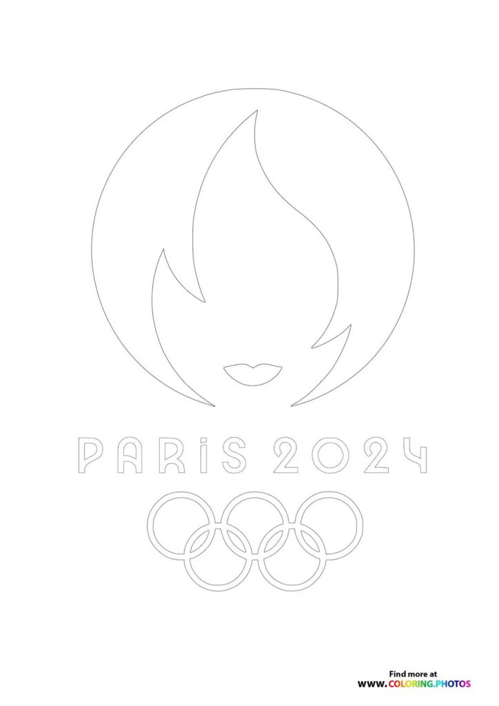 Paris 2024 Olympics face logo