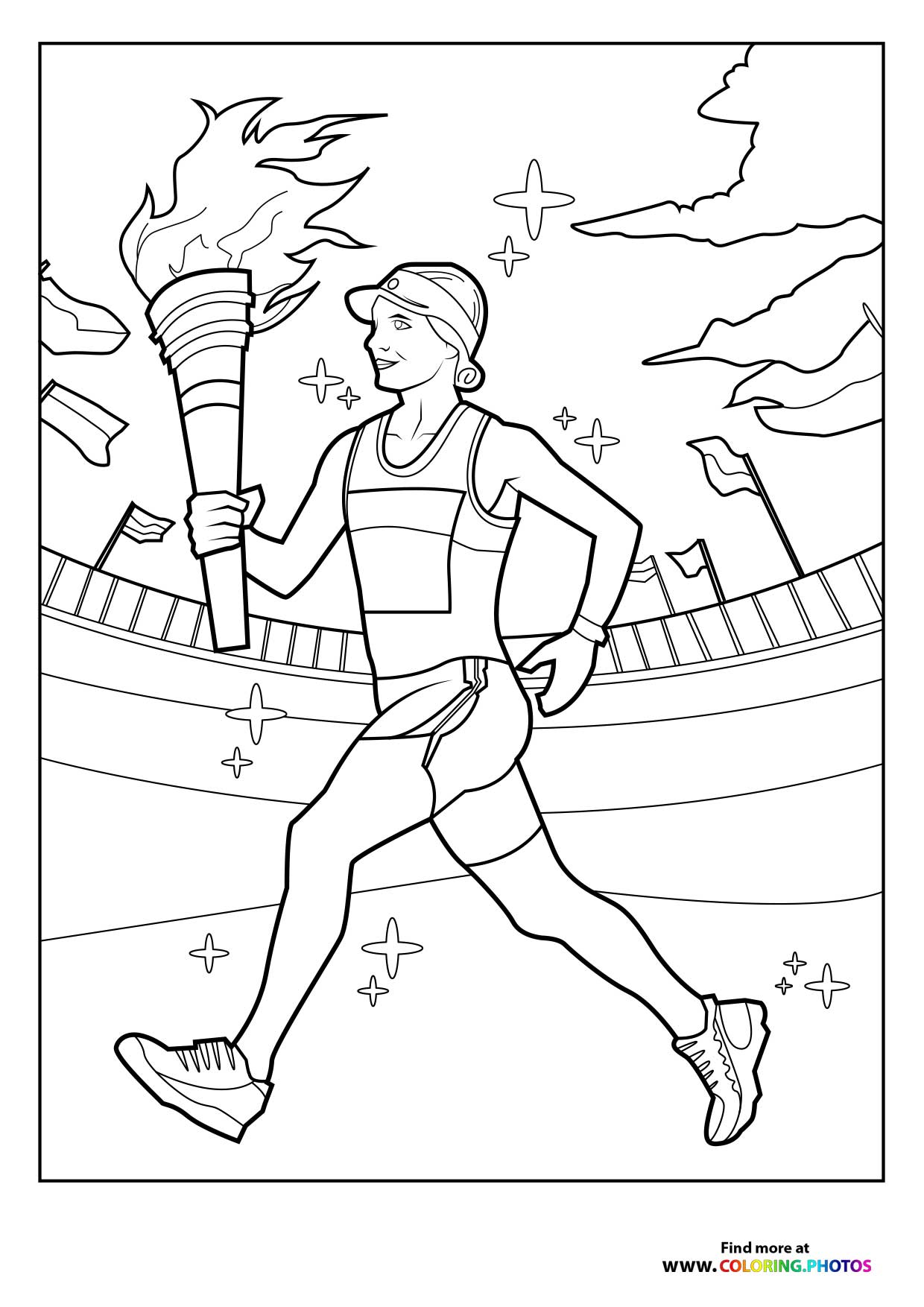 Paris 2024 Olympics flame runner