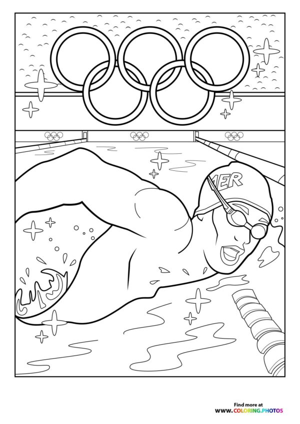 Paris 2024 Olympics swimmer