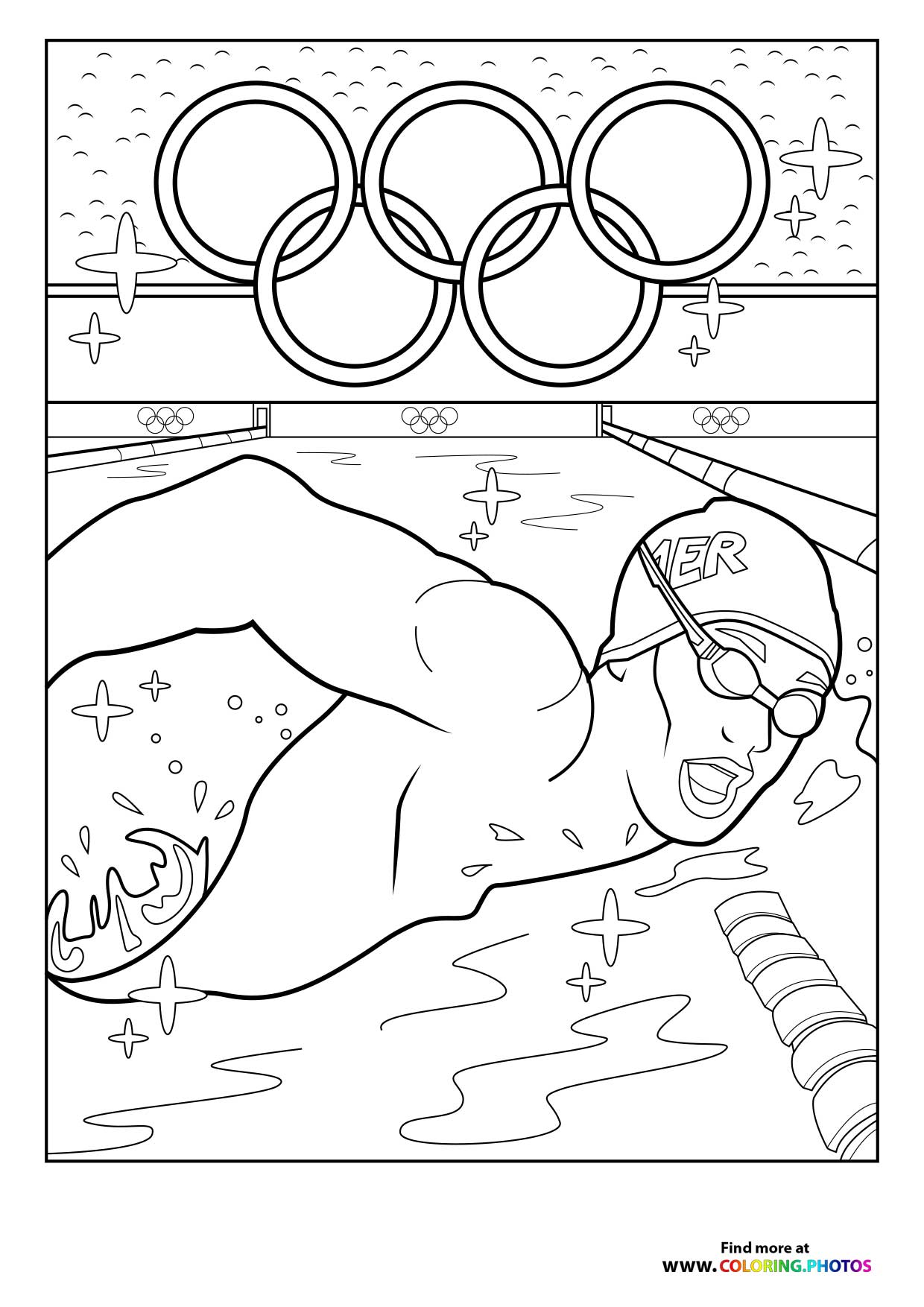 Paris 2024 Olympics swimmer