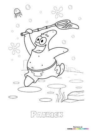 Patrick Catching Jellyfish