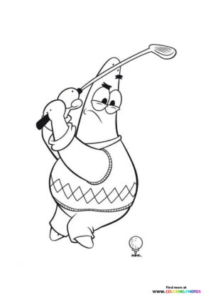 Patrick golfing