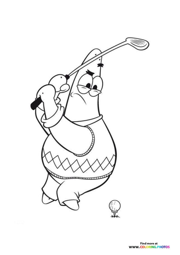 Patrick golfing